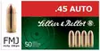 45 Auto Sellier & Bellot 230gr FMJ 50kpl - 45 ACP eli 45 AUTO pistoolin patruunat - V311252 - 1