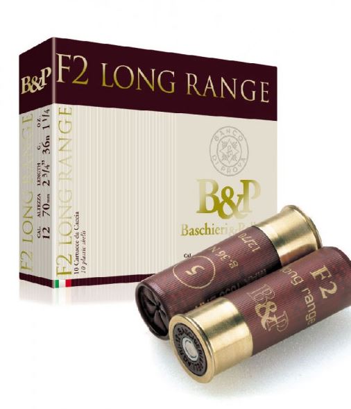 12/70 B&P F2 Long Range 36g 10pcs - 12/70 shotgun hunting cartridges - 102582 - 1
