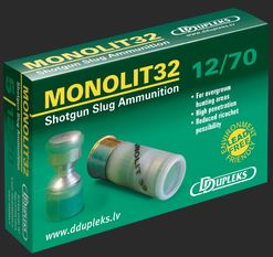 12/70 MONOLIT 32g DDupleks, 5 pcs - Shotgun-filled cartridges / sluges - 116012 - 1