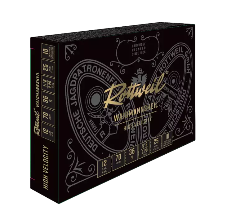 12/70 Rottweil 36g Waidmannsheil - 12/70 shotgun hunting cartridges - 4000294316012 - 2