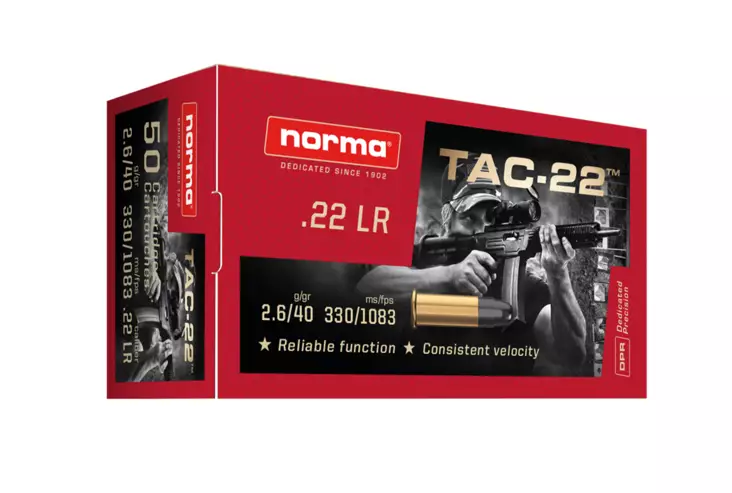 22lr Norma TAC-22 - 22 LR High Velocity cartridges - P8NP2425092 - 2