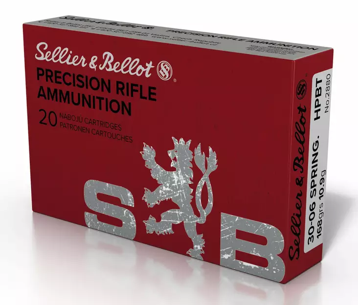 30-06 Sellier & Bellot Match 10.9g/168grs 20 pcs - 30-06 Spring. -rifle cartridges - V341642 - 1