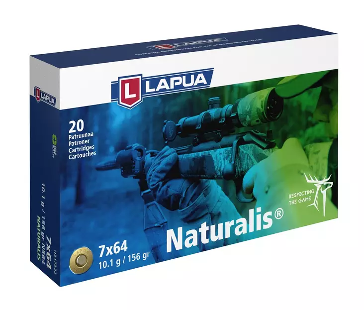 7x64 LAPUA Naturalis 10,1 20kpl - Muut kiväärin patruunat - N317322 - 1