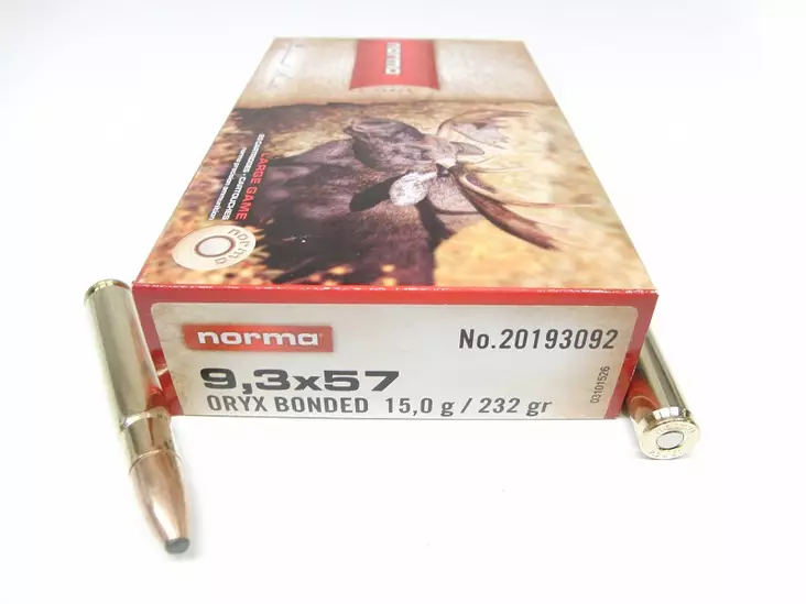 9,3x57 NORMA 15,0g ORYX 20kpl - Muut kiväärin patruunat - P8NP20193092 - 1