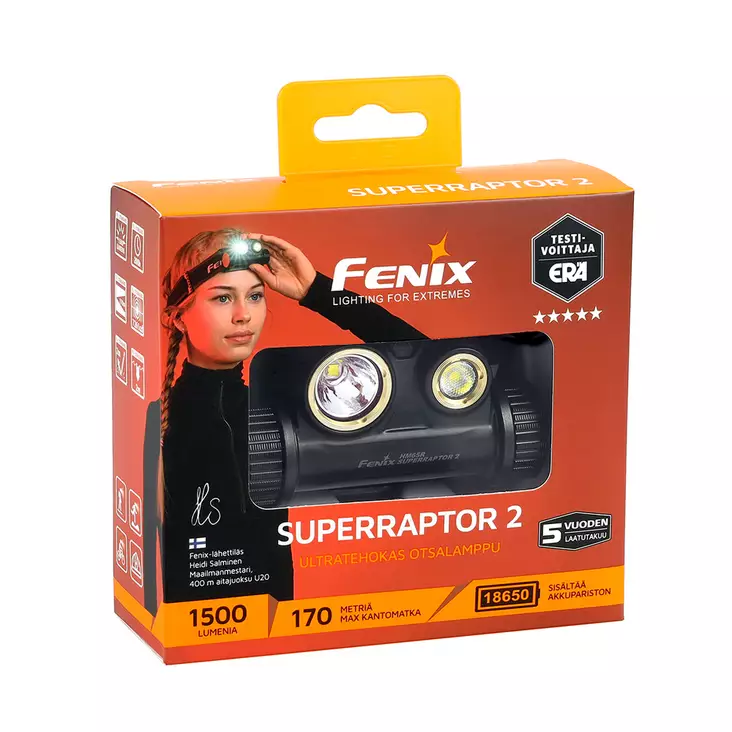 Fenix Headlamp HM65R SUPERRAPTOR 2, 1500 lm - Headlamps - 911198-22 - 1