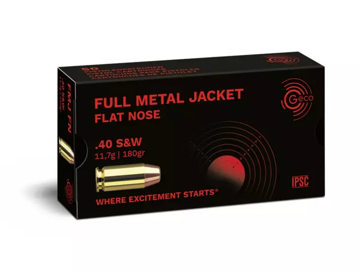 40 S&W Geco 11,7g FMJ-FP 50kpl - 40 S&W -pistoolinpatruunat - R2317712 - 1
