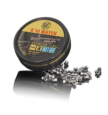 RWS 4,5mm R10 Match Premium 0,45g ilmapistoolin luoti - 4,5 mm ilma-aseiden luodit - P8RA2315442 - 1