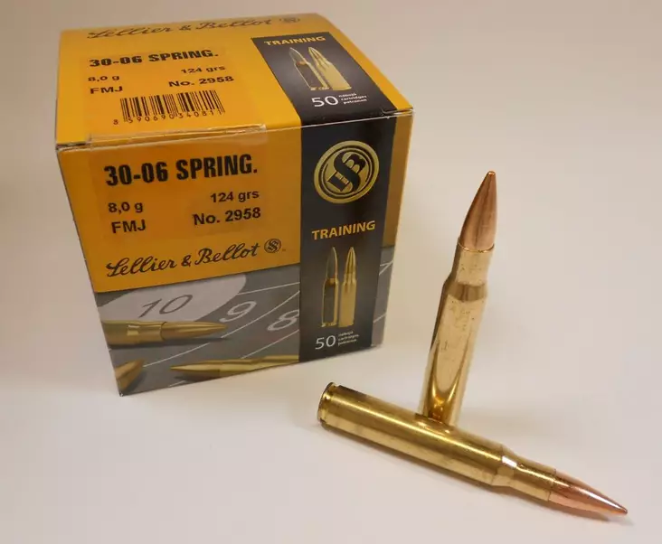 30-06 Sellier & Bellot 8,0g FMJ 50kpl - 30-06 Spring. -kiväärinpatruunat - V340812 - 1