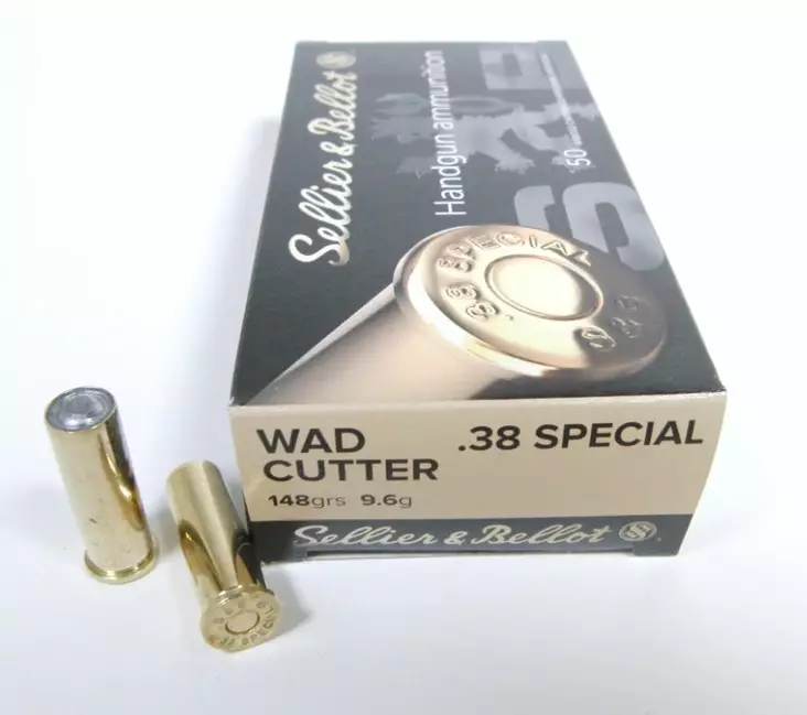 38 SPL Sellier & Bellot 148gr WC 50kpl - 357 Mag. ja 38 Special patruunat - V311002 - 1
