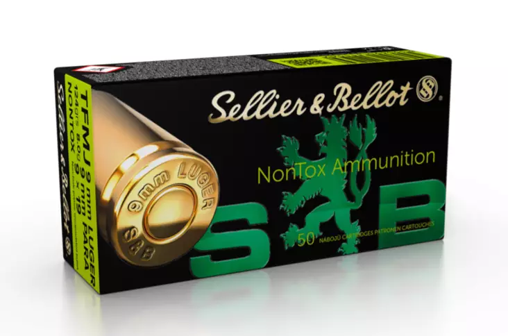 9x19 Sellier & Bellot NonTox 8.0g TFMJ - 9x19 mm pistol cartridges - V311562 - 1