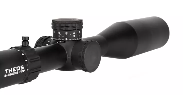 EO THEOS 6-36x56 FFP APR-2D BLACK BLACK APR-2D FFP MRAD Reticle
