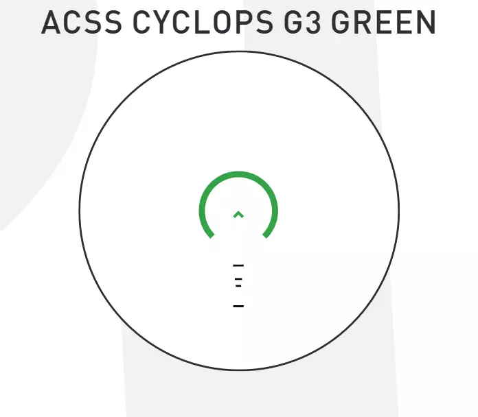 Primary Arms GLx 1X MicroPrism Gen3 - Valaistu vihreä ACSS Cyclops retiikkeli - Prismatähtäimet - 710072 - 20
