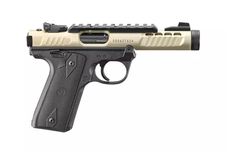 Ruger MKIV 22/45 Lite Champagne - Itselataavat pienoispistoolit - 055152 - 4