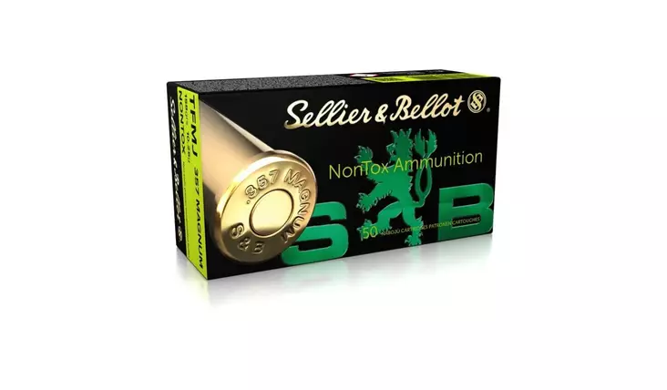 S&B 357 Magnum 10,25g/158gr TFMJ NonTox - 357 Mag. ja 38 Special patruunat - V311132 - 1