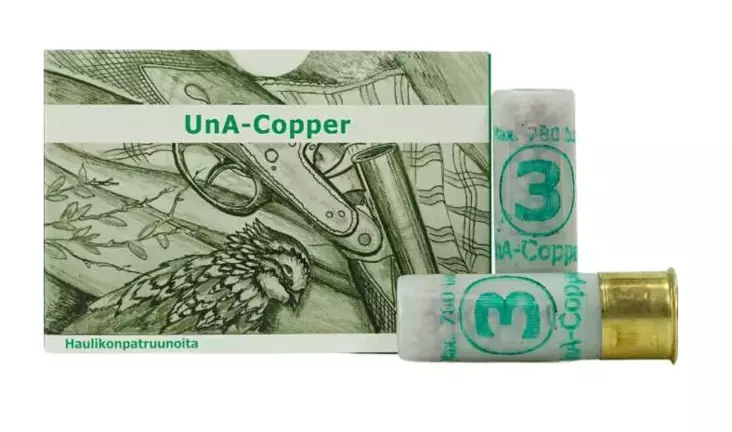 UNA Copper 16/70 28g 3.5mm 5pcs - Replacement shotgun cartridges - 6430068626272 - 1