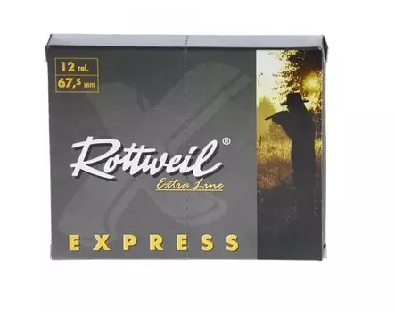 12/67,5 ROTTWEIL Express 4,5mm 10kpl - Haulikon buckshot patruunat, yli 4mm - 4000294113093 - 2