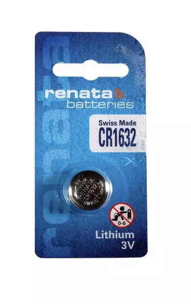 Renata CR1632 litiumparisto 3V, 1kpl - Batteries - 785618119923 - 1