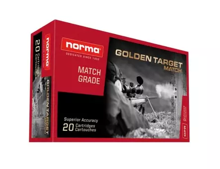 NORMA 6,5 Creedmoor Golden Target 9,27g - 6,5 Creedmoor -kiväärinpatruunat - 7393923325453 - 6
