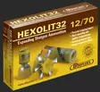 12/70 HEXOLIT 32g DDupleks 5kpl - Haulikon täyteiset patruunat eli slugit - 4751007980203 - 1