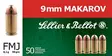 9x18 Makarov Sellier & Bellot 95gr 50 pcs - Other handguns cartridges - 8590690310913 - 1