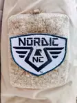 NC Fabric Patch Original Overall Patch 85x62mm Silver/Black - Sleeve badges and velcro badges - NC-Merkki-3 - 2