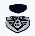 NC Fabric Patch Original Overall Patch 85x62mm Silver/Black - Sleeve badges and velcro badges - NC-Merkki-3 - 1