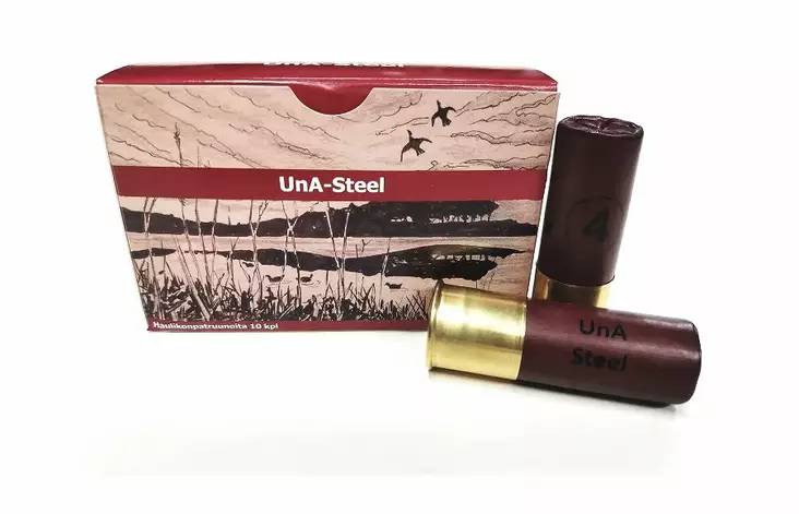 12/70 UnA - Steel 32g 3.3mm 10pcs - 12/70 shotgun hunting cartridges - 6093 - 1