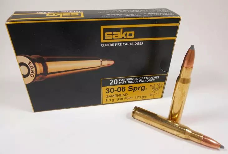 30-06 SAKO 8,0g Gamehead SP 20kpl - 30-06 Spring. -kiväärinpatruunat - 6438053999363 - 1