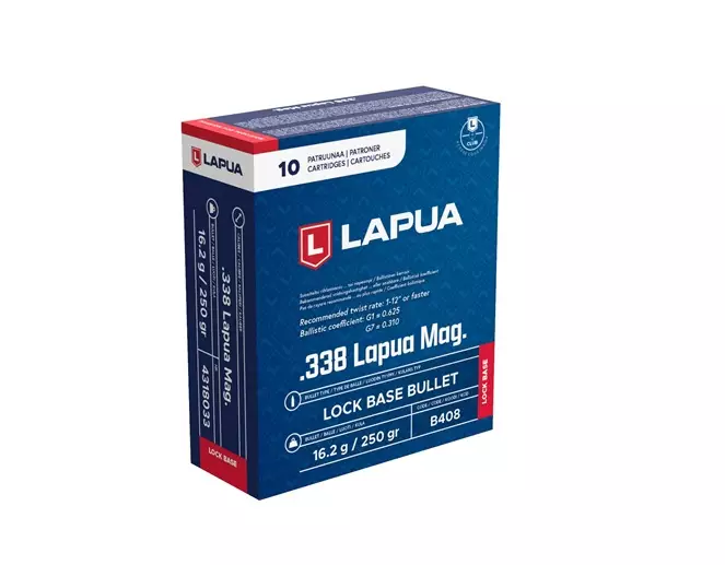 338 LM LAPUA 16,2g FMJ Lock Base - 338 Lapua Mag. -kiväärinpatruunat - 4318033 - 3