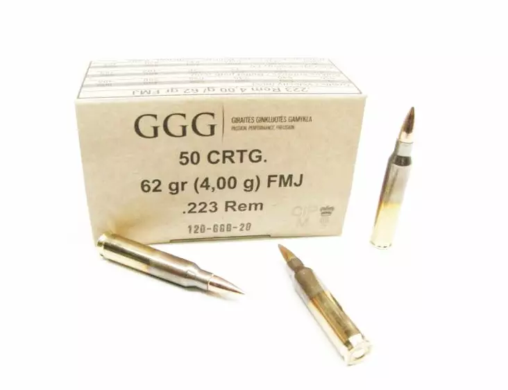 GGG .223 rem 62gr FMJ - 223 Rem. -kiväärinpatruunat - 125513 - 6