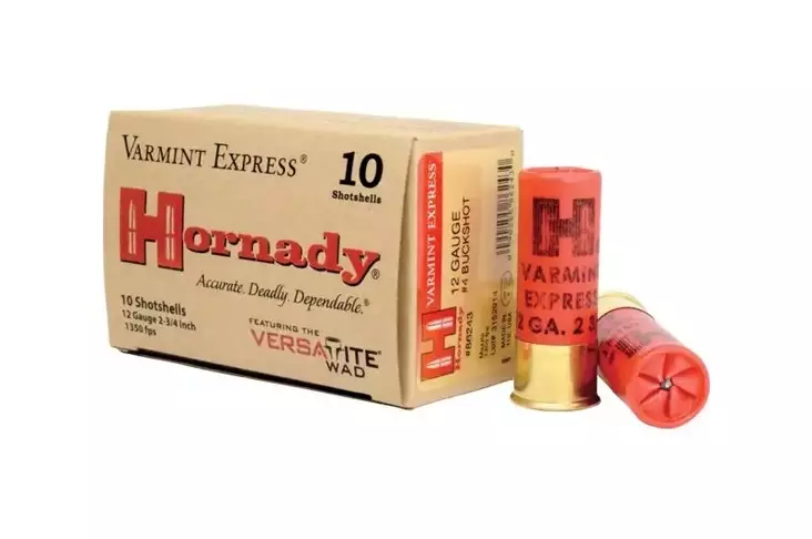 Hornady #4 Buckshot Varmint Express - Haulikon buckshot patruunat, yli 4mm - 86243 - 2