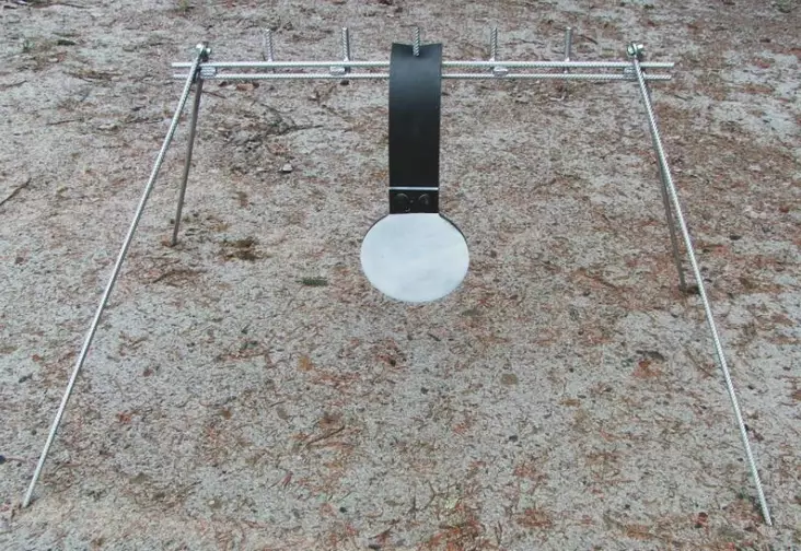 Metal Target Package: Stand + 23cm Plate + Wide Rubber + Bolts - Target packages - 6030510023 - 1