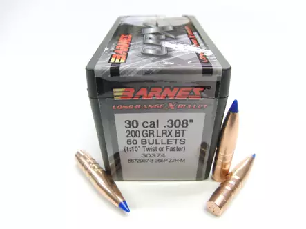 .30cal Barnes 200gr LRX BT Luoti 50kpl - 30cal kiväärin luodit - 30374 - 1