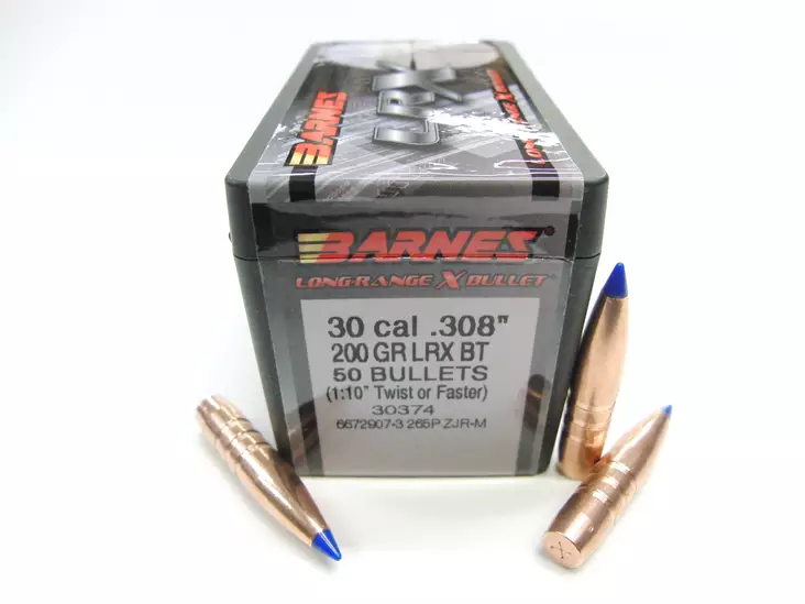 .30cal Barnes 200gr LRX BT Luoti 50kpl - 30cal kiväärin luodit - 30374 - 1