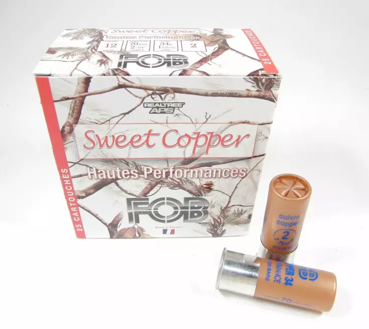 12/70 FOB Sweet Copper 34g 25kpl - 12/70 haulikon metsästyspatruunat - 107014 - 1