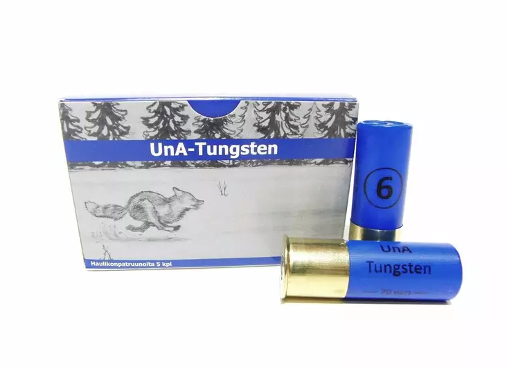 12/70 UnA - Tungsten 32g 2,75mm 5kpl - 12/70 haulikon metsästyspatruunat - 6430068624094-P - 1