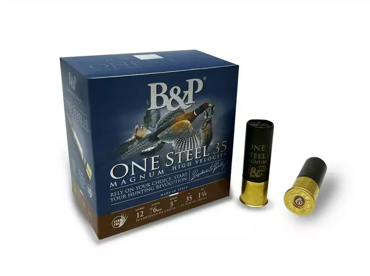 12/76 B&P One Steel 35g Magnum HP #4 3.1mm - 12/76 shotgun hunting cartridges - 103024 - 2