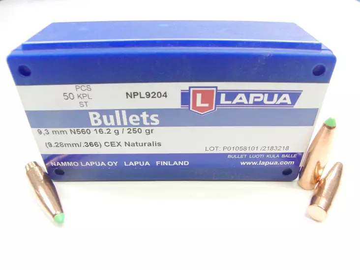 9.3mm 16.2g Lapua Naturalis Bullet 50pcs - 9.3 cal. rifle bullets - NPL9204 - 1
