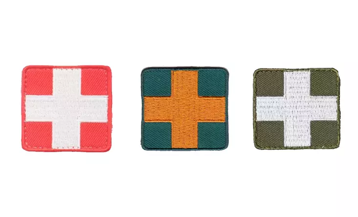Medical / Medic Velcro Patch 40x40mm - Sleeve badges and velcro badges - AW-Merkki-14 - 2