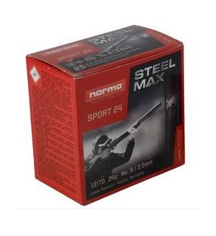 12/70 Norma 12/70 Steel Max 24g #9 - 12 Cal. haulikon ratapatruunat - 77112814 - 1