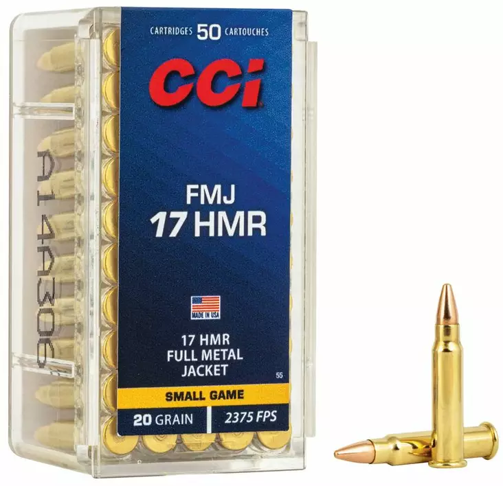 17 HMR CCI 20gr FMJ Pack of 50 - 17 HMR Mini Rifle Cartridges - 130805 - 2