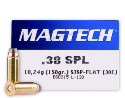 38 SPL MAGTECH 158gr SJSP 50kpl - 357 Mag. ja 38 Special patruunat - 145115 - 1