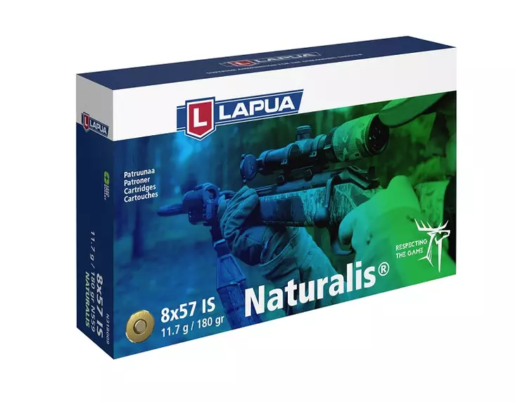 8x57 IS Lapua Naturalis 11.7g / 180gr - Other rifle cartridges - N318015 - 1