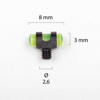 Shotgun Pellet 3.0mm Green M2.6 Thread - Shotgun sights and riser mounts - 40110GM25 - 1