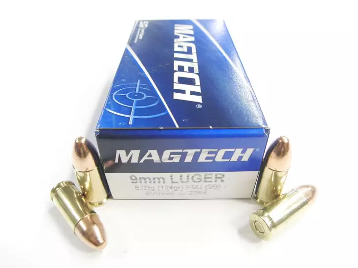 9x19 Magtech 8,0g 9B FMJ - 9x19 mm pistoolin patruunat - 158105 - 1