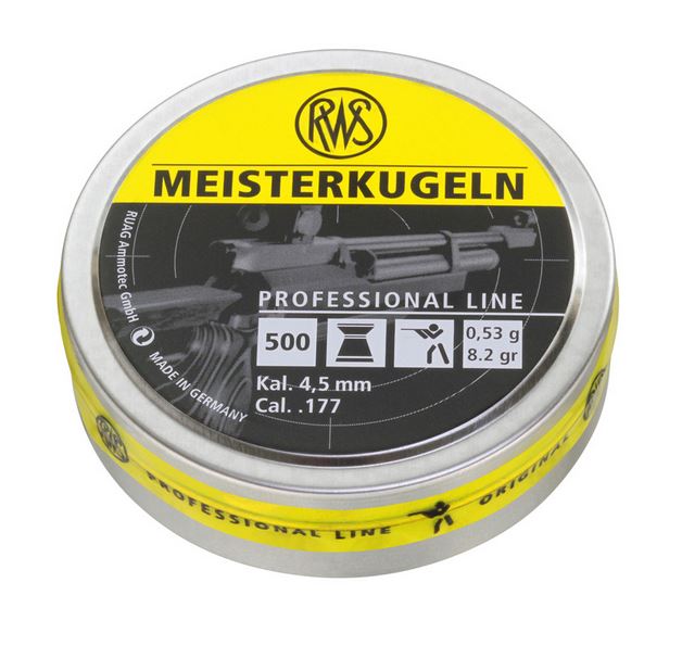 RWS 4.5mm MEISTER Rifle 0.53g 500pcs - 4.5mm airgun pellets - P8RA2135965 - 1