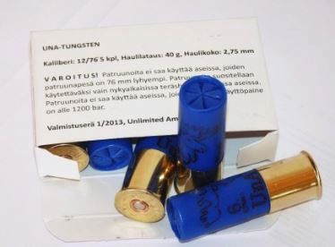 12/76 UNA Tungsten 40g #4 3.25mm - 12/76 shotgun hunting cartridges - 205793408865 - 1