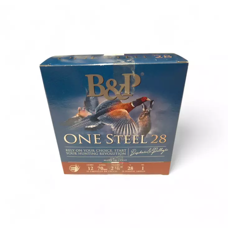 Baschieri & Pellagri 12/70 B&P One Steel - 12/70 haulikon metsästyspatruunat - 103015 - 1