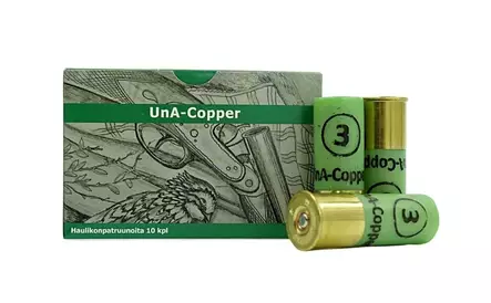12/70 UnA Copper 32g 3.5mm 10pcs - Replacement shotgun cartridges - 6430068624346 - 2