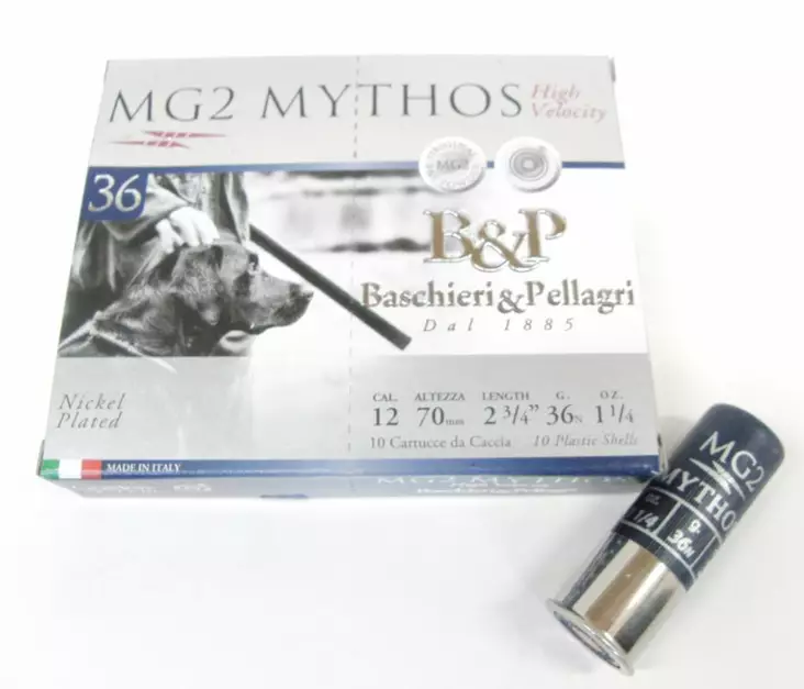 12/70 B&P Mythos MG2 36HV 10kpl - 12/70 haulikon metsästyspatruunat - 103166 - 2